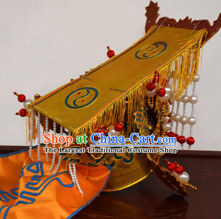 Chinese Traditional Beijing Opera Hat Ancient Emperor Headwear