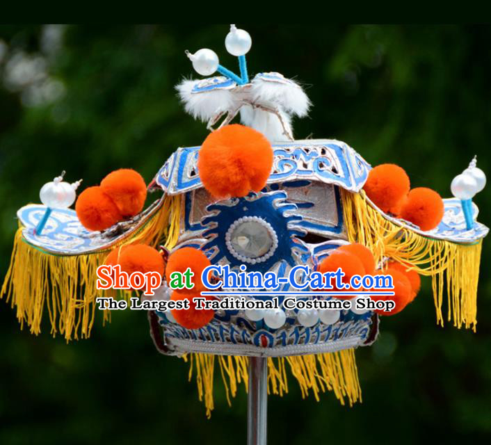 Chinese Traditional Beijing Opera Takefu Hat Ancient God Headwear