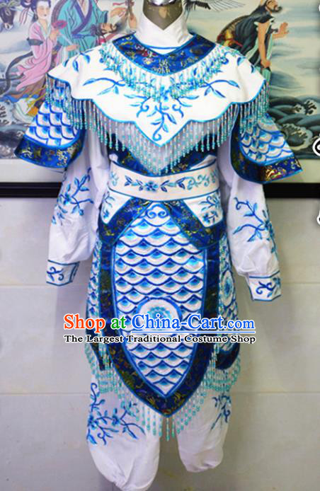 Chinese Traditional Peking Opera Swordswoman Embroidered Dress Ancient Female Knight Costume for Women