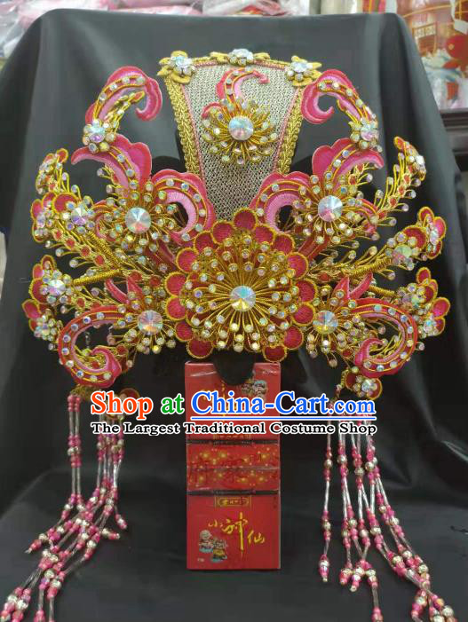 Chinese Traditional Peking Opera Phoenix Coronet Handmade Beijing Opera Queen Hair Accessories for Women