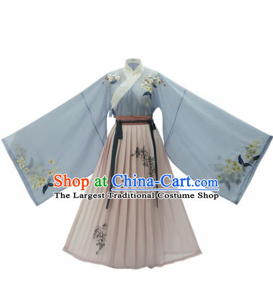 Chinese Ancient Drama Servant Girl Hanfu Dress Traditional Han Dynasty Royal Princess Costumes for Women