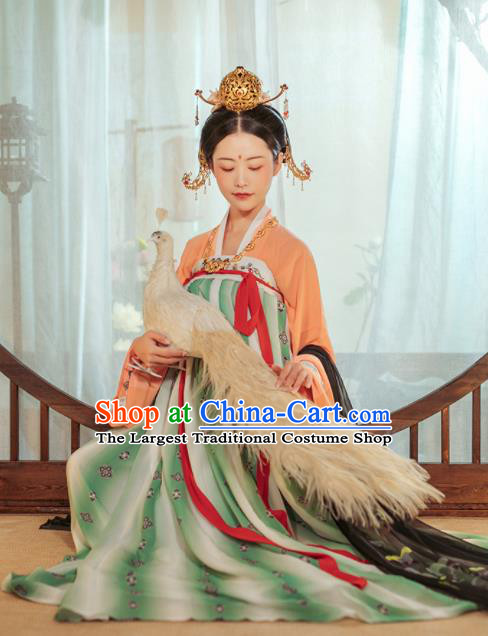 Chinese Ancient Drama Palace Lady Hanfu Dress Traditional Tang Dynasty Court Maid Costumes for Women