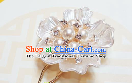 Korean Traditional Wedding Shell Pearls Hairpins Asian Korea Hanbok Hair Accessories for Women