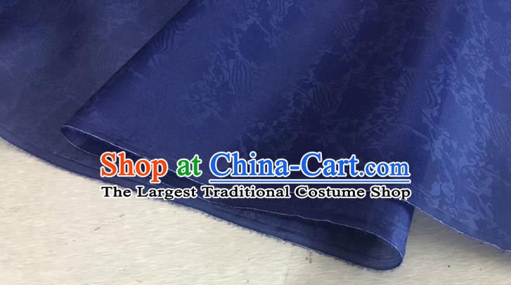 Asian Chinese Classical Phoenix Peony Pattern Design Deep Purple Organza Jacquard Fabric Traditional Cheongsam Silk Material