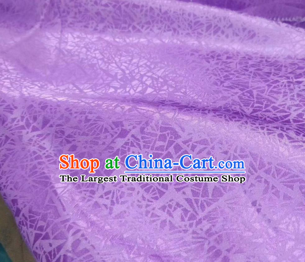 Asian Chinese Classical Pattern Design Light Purple Silk Fabric Traditional Nanjing Brocade Material