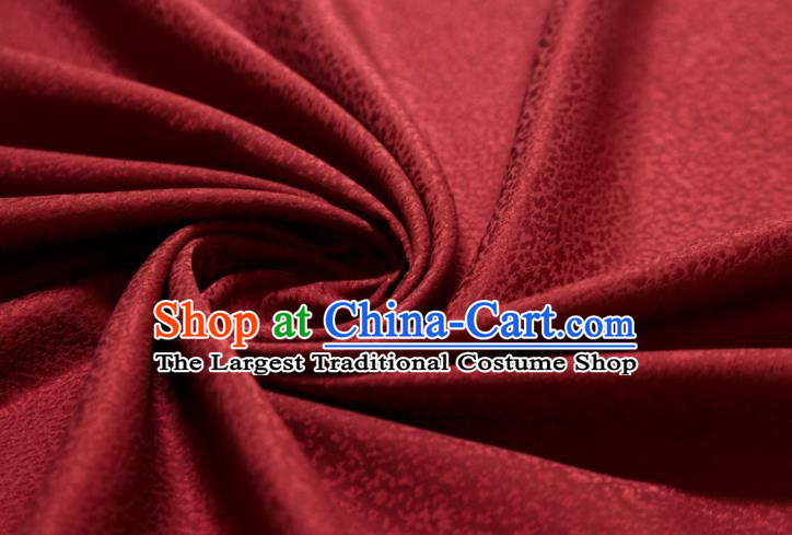 Chinese Classical Floral Pattern Design Wine Red Brocade Fabric Asian Traditional Cheongsam Silk Material
