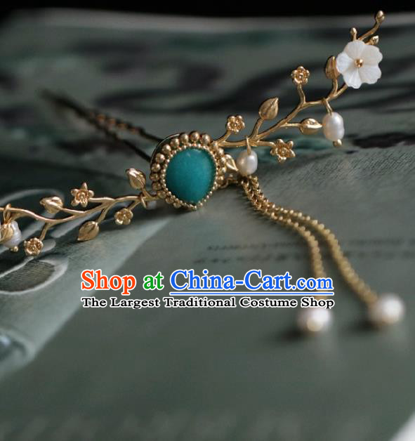 Chinese Handmade Ming Dynasty Princess Frontlet Hairpins Ancient Hanfu Hair Accessories for Women