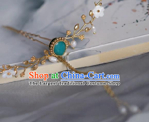 Chinese Handmade Ming Dynasty Princess Frontlet Hairpins Ancient Hanfu Hair Accessories for Women