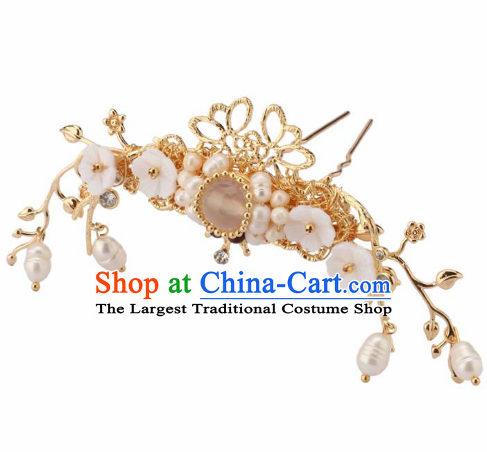 Chinese Handmade Tang Dynasty Princess Hairpins Ancient Hanfu Hair Accessories for Women