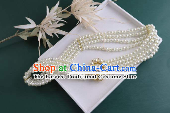 Chinese Traditional Ming Dynasty Waistband Handmade Ancient Princess Belt Jewelry Accessories for Women