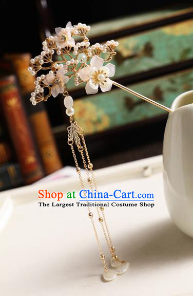 Traditional Handmade Chinese Pine Hair Comb Tassel Hairpins Ancient Bride Hair Accessories for Women
