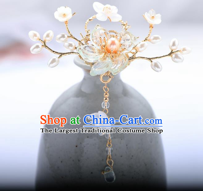 Traditional Handmade Chinese Wedding Bauhinia Hairpins Ancient Bride Hair Accessories for Women