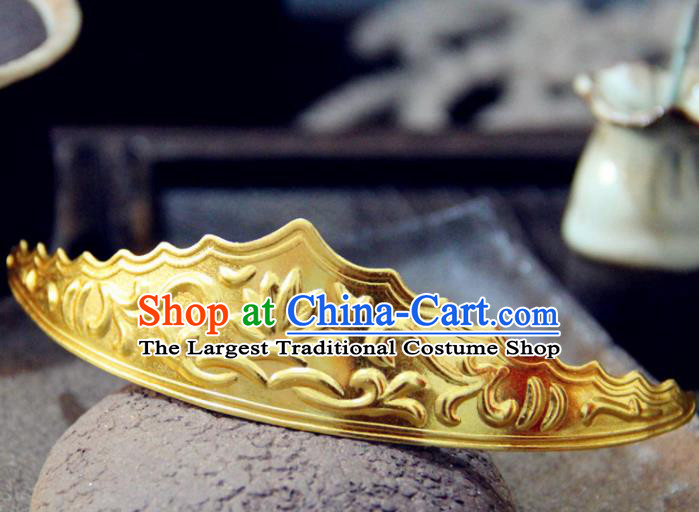 Chinese Traditional Tang Dynasty Princess Carving Lotus Hairpins Handmade Ancient Royal Empress Hair Accessories for Women