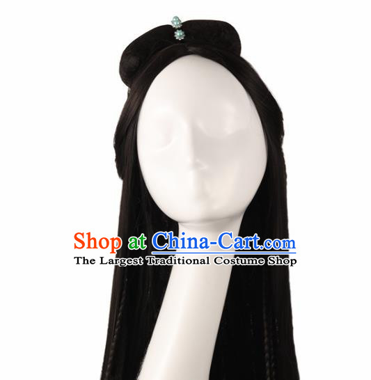 Chinese Traditional Drama Han Dynasty Princess Wigs Ancient Fairy Wig Sheath for Women
