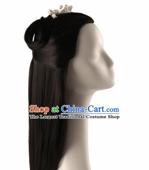 Chinese Traditional Han Dynasty Princess Wigs Ancient Fairy Wig Sheath for Women
