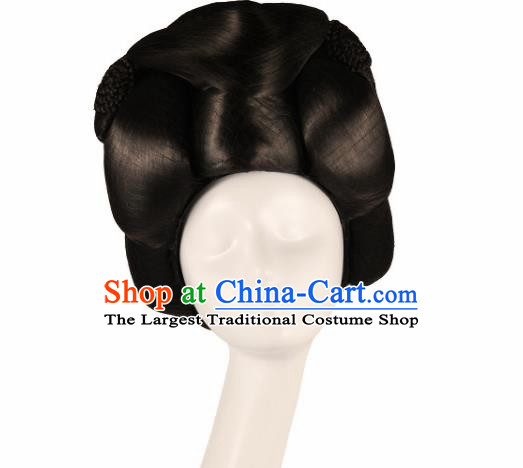 Traditional Chinese Tang Dynasty Wigs Ancient Fairy Hair Accessories for Women