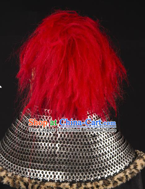 Traditional Chinese Song Dynasty General Helmet Ancient Soldier Hat for Men