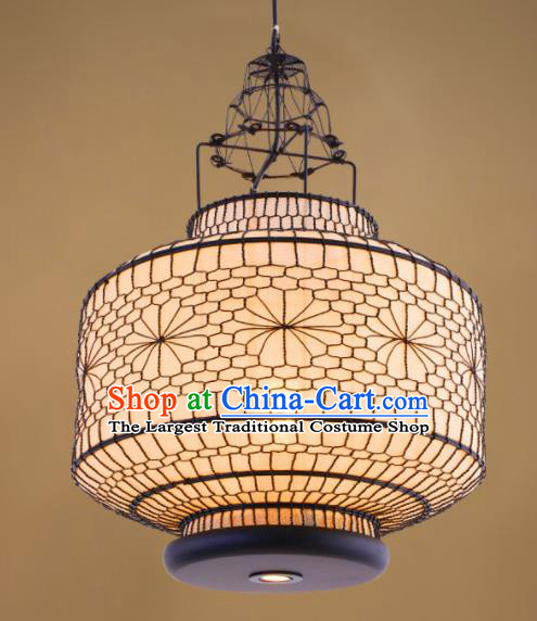 Chinese Traditional Iron Art Hanging Lantern Handmade New Year Lamp Palace Lanterns