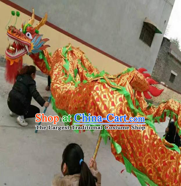Chinese Traditional Red Dragon Head Prop Dragon Dance Competition Costumes for Adult