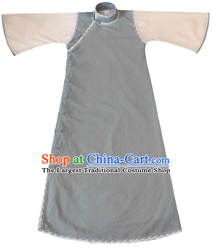 Chinese Traditional Light Green Qipao Dress National Tang Suit Cheongsam Costumes for Women
