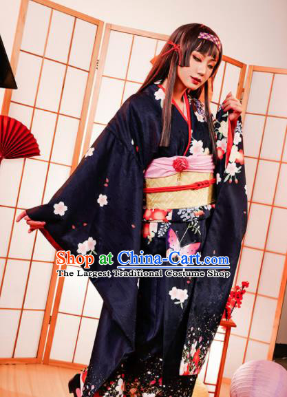Japanese Traditional Cosplay Geisha Kimono Dress Japan Costumes for Women