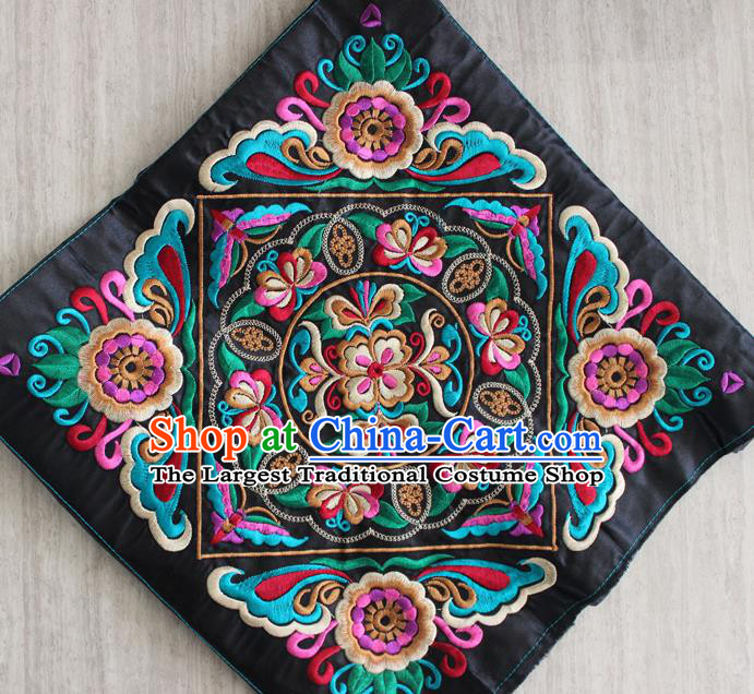 Chinese Traditional Embroidered Pink Sunflowers Applique Embroidery Patch Embroidery Craft Accessories