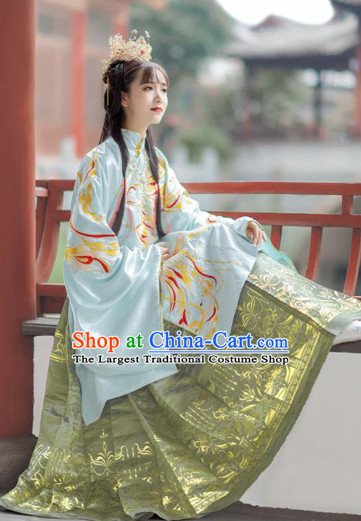 Chinese Traditional Ming Dynasty Royal Infanta Hanfu Dress Ancient Palace Princess Costumes for Women
