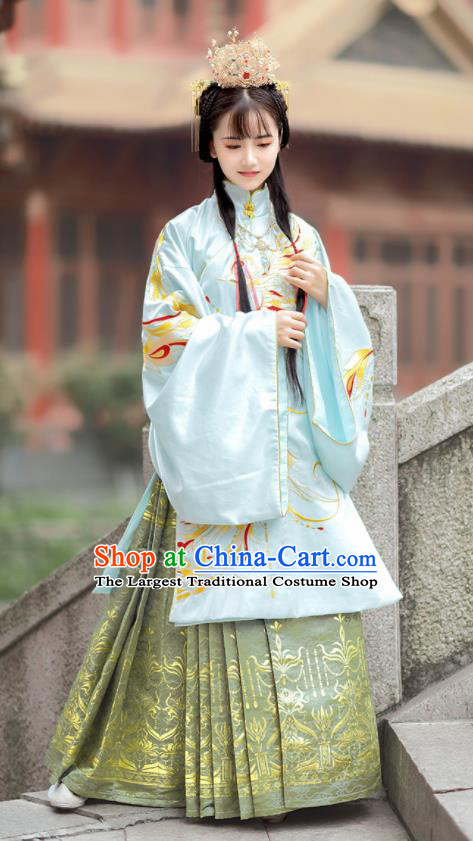 Chinese Traditional Ming Dynasty Royal Infanta Hanfu Dress Ancient Palace Princess Costumes for Women