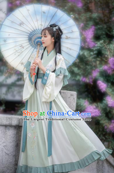 Chinese Traditional Jin Dynasty Palace Princess Hanfu Dress Ancient Royal Infanta Costumes for Women