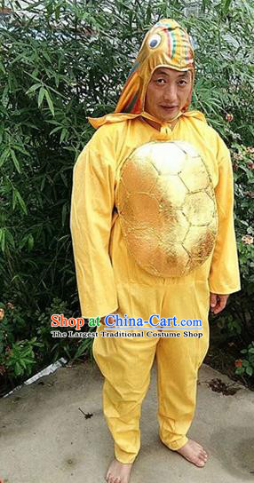 Traditional Chinese New Year Cosplay Tortoise Golden Costume Complete Set
