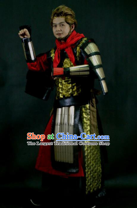 Chinese Traditional Cosplay Monkey King Body Armor Ancient Swordsman Costumes for Men