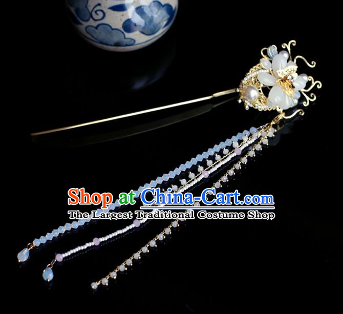Chinese Traditional Wedding Tassel Hairpins Ancient Bride Hair Accessories for Women