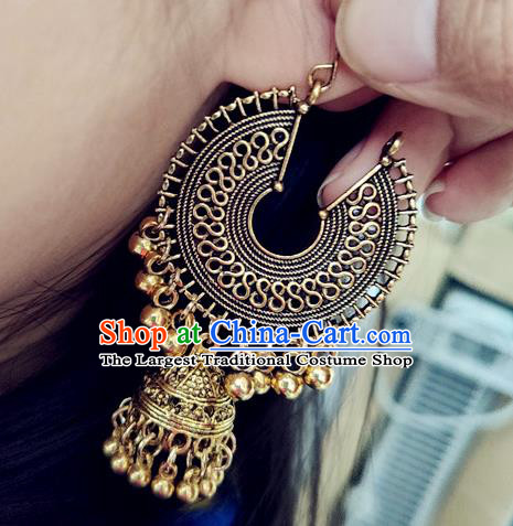 Asian India Traditional Dance Ear Jewelry Indian Handmade Earrings for Women