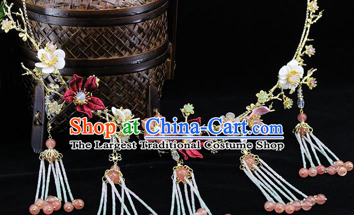 Traditional Chinese Ming Dynasty Necklace Ancient Handmade Necklet Accessories for Women