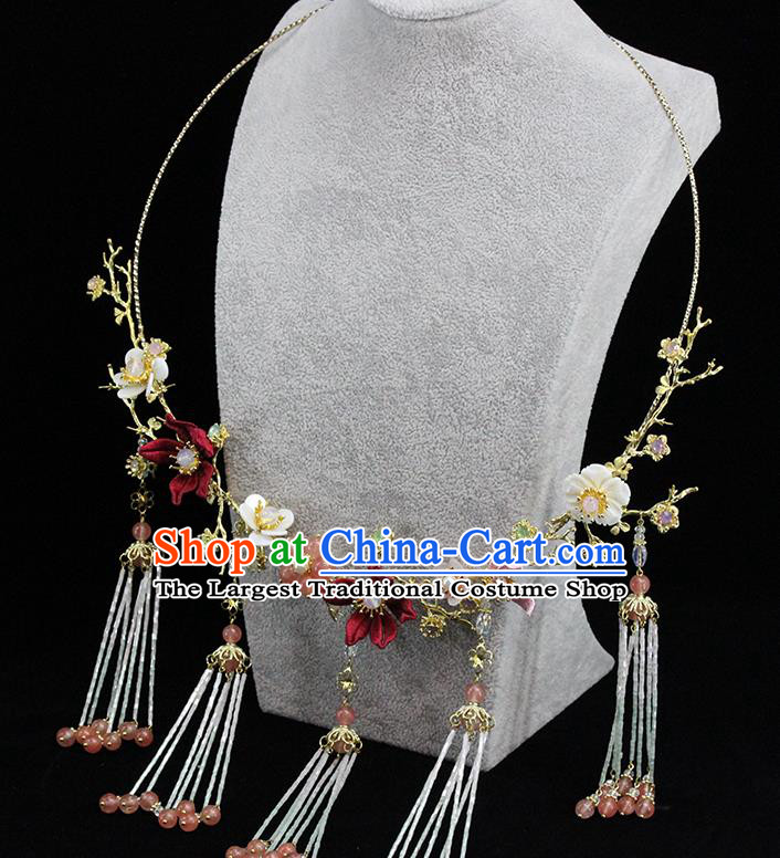 Traditional Chinese Ming Dynasty Necklace Ancient Handmade Necklet Accessories for Women