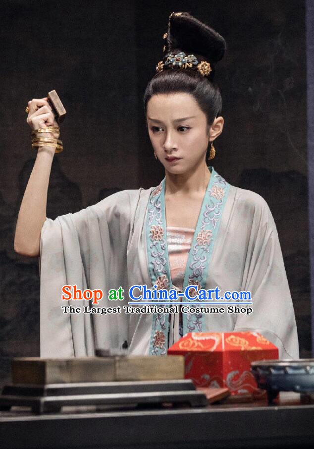 Chinese Ancient Song Dynasty Princess Rani Qi Drama Royal Nirvana Replica Costumes for Women
