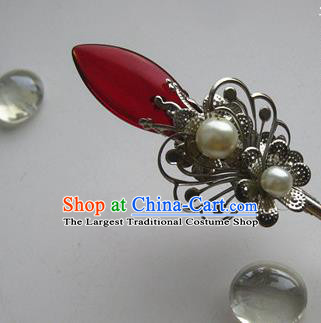 Traditional Chinese Bride Hairpin Headdress Ancient Court Hair Accessories for Women