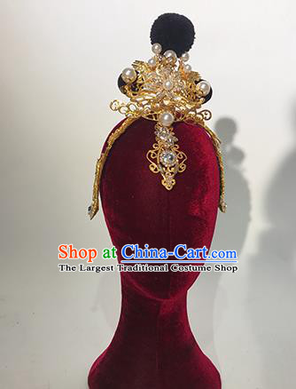 Traditional Chinese Stage Show Royal Crown Headdress Handmade Catwalks Hair Accessories for Women
