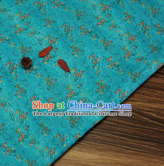 Chinese Traditional Design Pattern Green Ramie Fabric Cheongsam Ramee Drapery