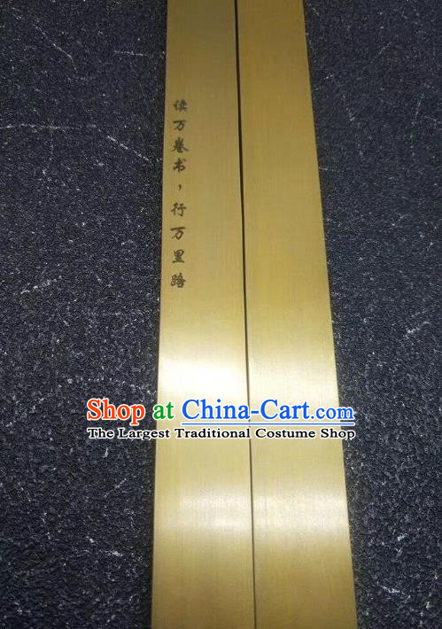 Chinese Traditional Calligraphy Brass Paper Weight Handmade Handwriting Supplies