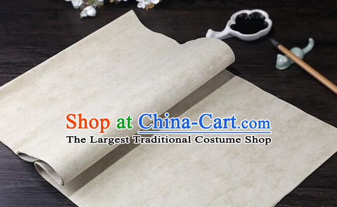 Traditional Chinese Light Grey Calligraphy Paper Handmade The Four Treasures of Study Writing Batik Art Paper