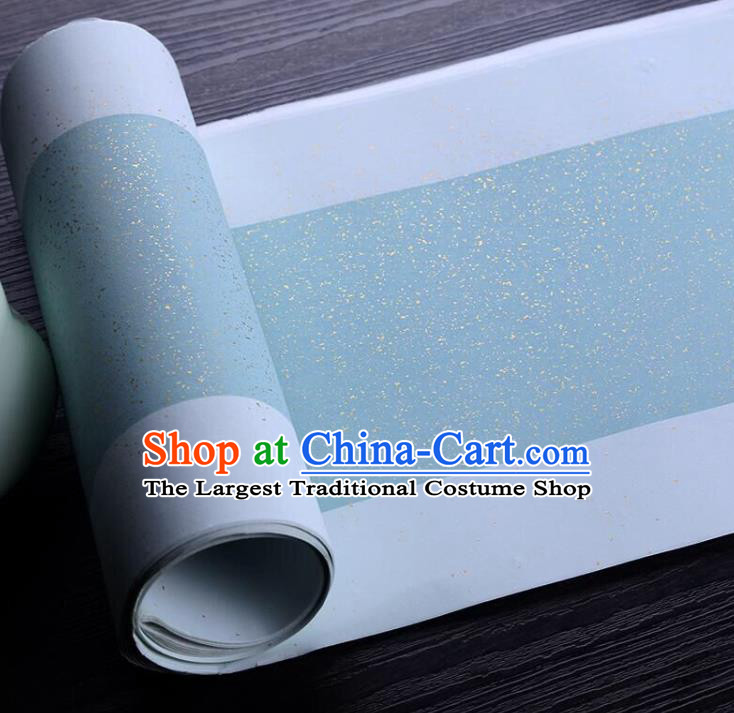Chinese Traditional Spring Festival Couplets Batik Blue Paper Handmade Couplet Calligraphy Writing Art Paper