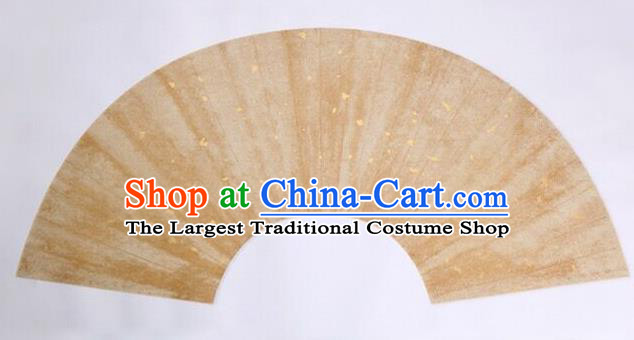 Traditional Chinese Beige Sector Paper Handmade The Four Treasures of Study Writing Fan Art Paper