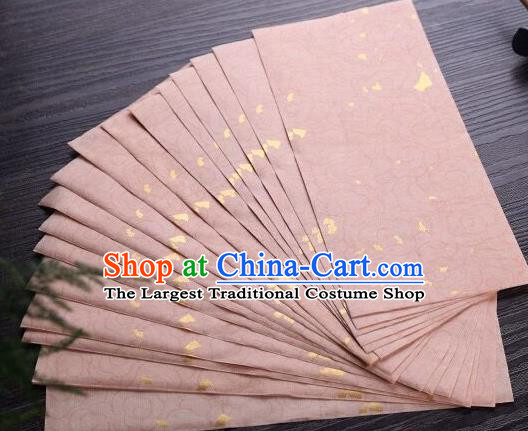 Traditional Chinese Cloud Pattern Pink Xuan Paper Handmade The Four Treasures of Study Writing Art Paper