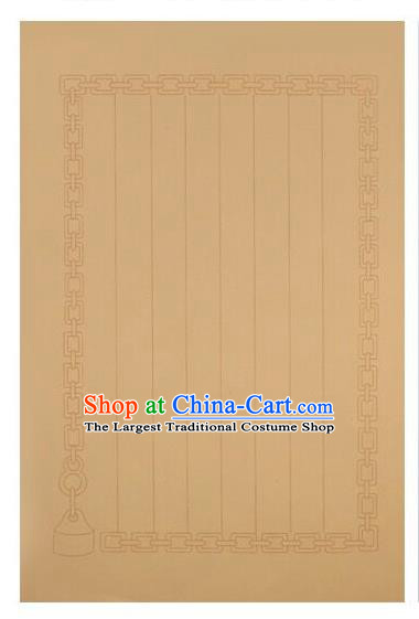 Traditional Chinese Light Brown Letter Xuan Paper Handmade The Four Treasures of Study Writing Art Paper