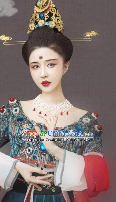 Traditional Chinese Dunhuang Flying Apsaras Hanfu Dress Ancient Tang Dynasty Court Maid Replica Costumes for Women