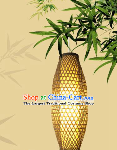 Traditional Chinese Countryside Handmade Hanging Lanterns Palace Lantern Bamboo Art Scaldfish Lamp