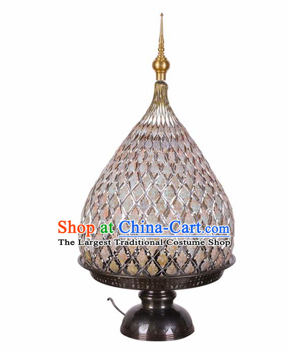 Southeast Asia Traditional Desk Lantern Thailand Handmade Brass Lanterns