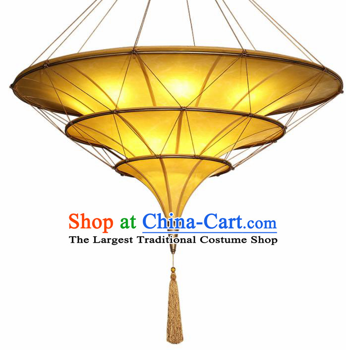 Asian Traditional Imitation Sheepskin Ceiling Lantern Thailand Handmade Lanterns Hanging Lamps