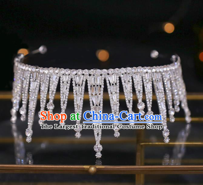 Top Grade Bride Baroque Royal Crown Wedding Hair Accessories for Women